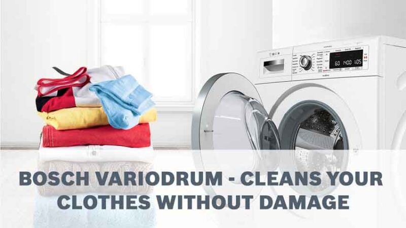 cấu trức lồng giặt variodrum bảo vệ quần áo
