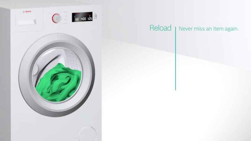 Chức năng tải lại của máy giặt Bosch
