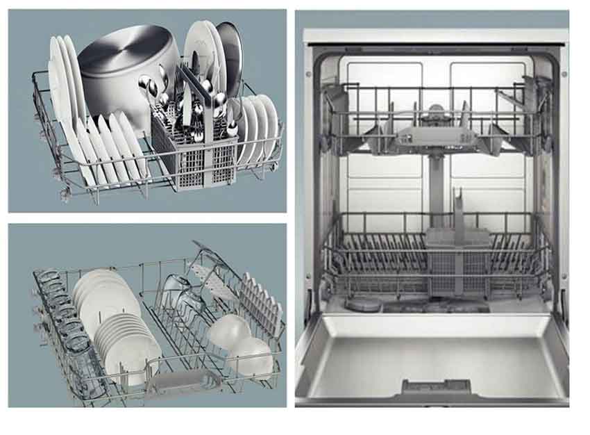 Máy rửa bát Bosch SMS63L02EA - nhập khẩu giá rẻ 12 Khoang rửa rộng rãi