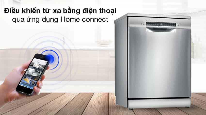 Máy rửa bát Bosch SMS2HAI12E - serie 2 nhập khẩu 6 Kết nối home conect