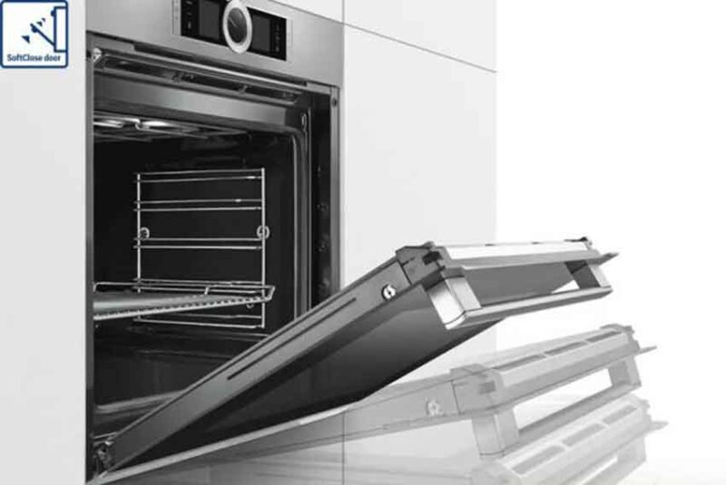 Lò nướng Bosch HBG6764S6B - Series 8 17 Cửa lò nướng Bosch đóng mở êm