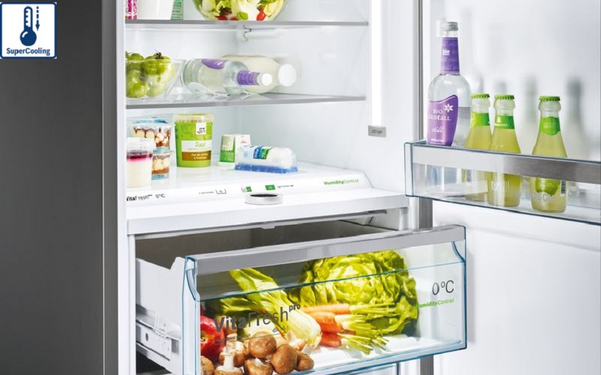 Tủ lạnh Bosch KSV36VI3P - tủ lạnh đơn 1 cánh 8 Chức năng SuperCooling giúp làm lạnh nhanh