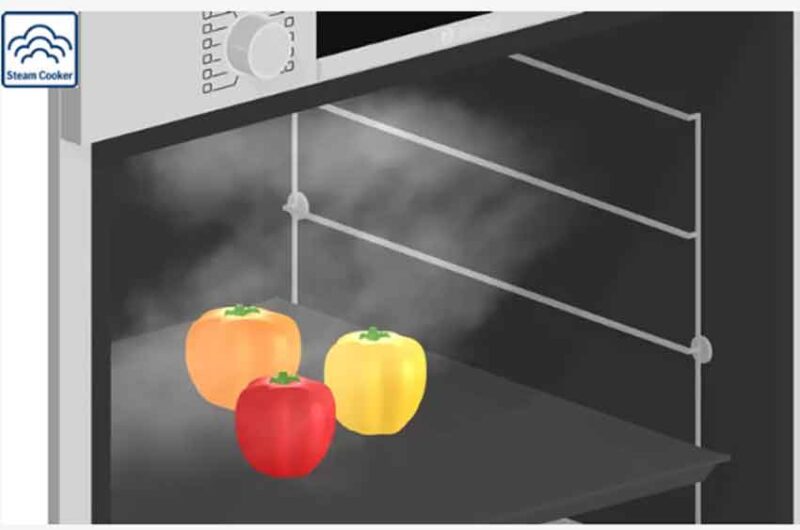 Lò hấp Bosch CDG634AS0 - Series 8 nhập khẩu Đức 12 Steam Cooker nấu chín thực phẩm bằng hơi nóng