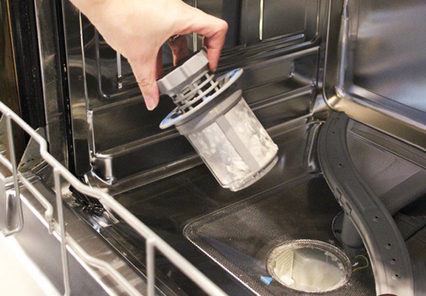 Vệ sinh máy rửa bát như thế nào - Bếp Châu Anh hướng dẫn 12 Vệ sinh Bộ lọc máy rửa chén