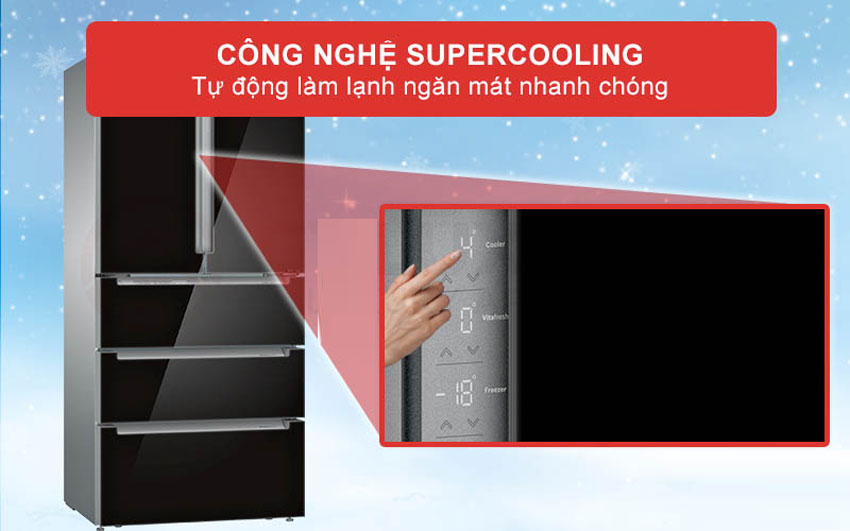 Đánh giá tủ lạnh Bosch KFN86AA76J - 5 cánh 19 cong nghe super cooling tu lanh bosch kfn86aa76j - Đánh giá tủ lạnh Bosch KFN86AA76J - 5 cánh