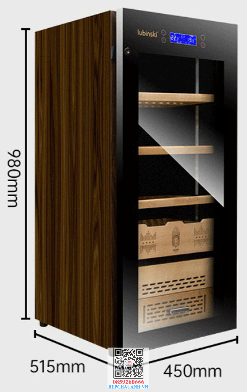 Bản vẽ kỹ thuật Tủ bảo quản xì gà Lubinski RA777 - chính hãng