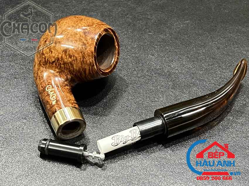 Tẩu xì gà cao cấp gỗ thạch nam siêu nhẹ Chacom Churchill No184 Can-tau-de-dang-thao-lap
