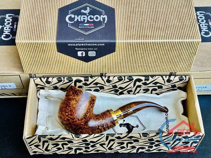 Tẩu hút thuốc cigar sợi Chacom Skipper No41, quà tặng sếp Tau-Chacom-Skipper-No41-trong-hop-dung-chinh-hang