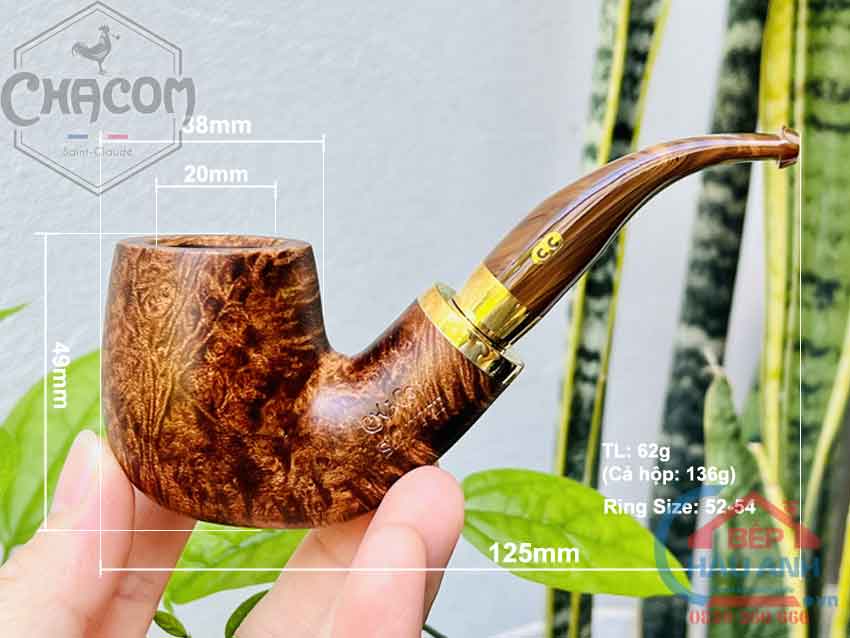 Bản vẽ kỹ thuật Tẩu hút thuốc sợi và xì gà Chacom Skipper No41 - C047