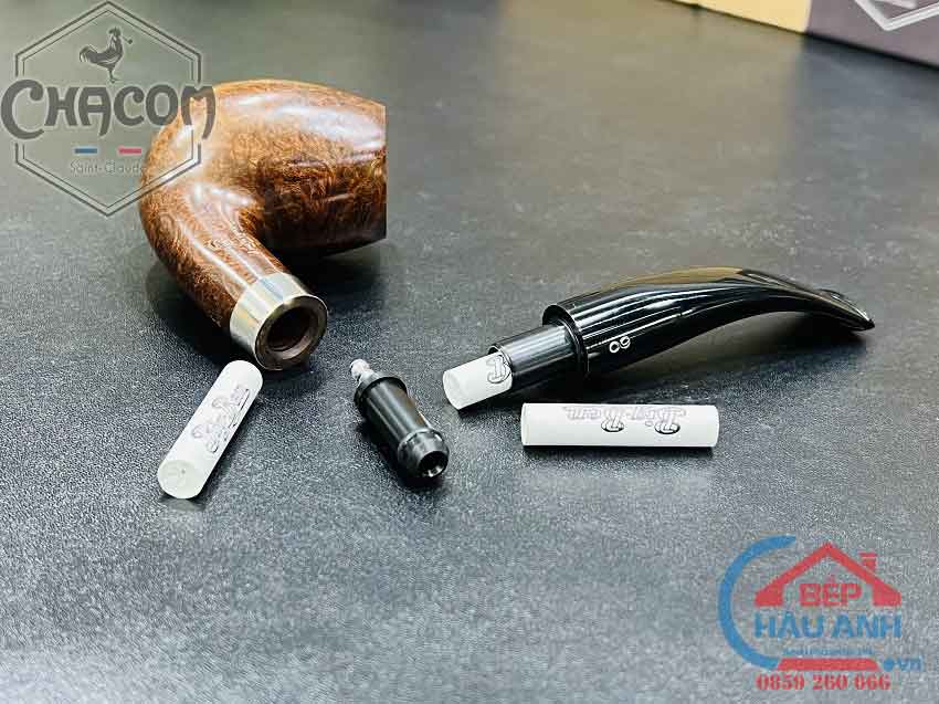 Tẩu hút thuốc lá sợi, tẩu cigar cao cấp Chacom Club No851 Tau-Chacom-Club-No851-de-dang-ve-sinh-1