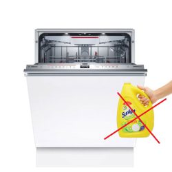 Tuyệt đối không dùng nước rửa chén thông thường cho máy rửa bát